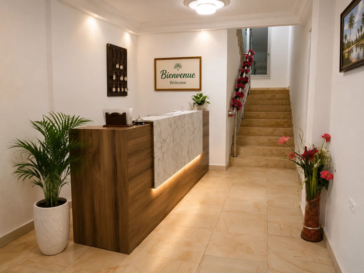 Couloir Djamiyah — Hôtel Maison Blanche
